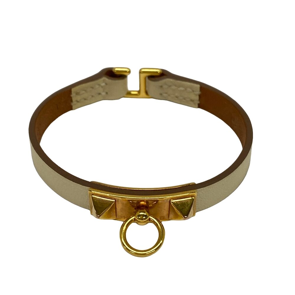 Hermès Rival Mini/Medor Bracelet Nata Gold Veau Swift Hardware